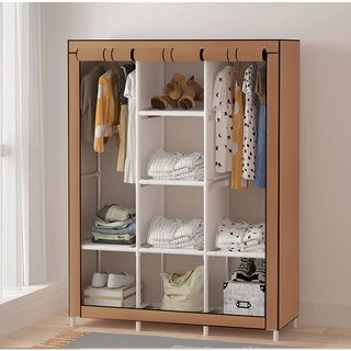 ROUPEIRO GUARDA ROUPA ORGANIZADOR COMPACTO DESMONTAVEL MARROM