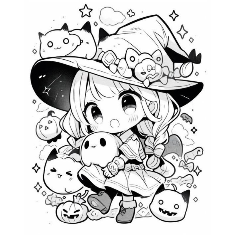 anime desenho para colorir
