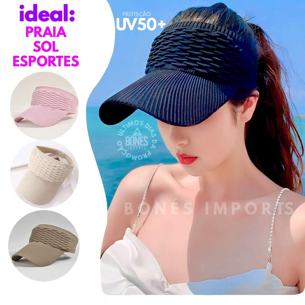 VISEIRA FEMININA MALHA LISA ABA LONGA MODA PRAIA VERÃO SOL ESPORTE CHAPÉU BONÉ ACADEMIA TURBANTE FEMININO COM PROTEÇÃO UV50+ VENTILADA COM AJUSTE ELÁSTICO CONFORTÁVEL