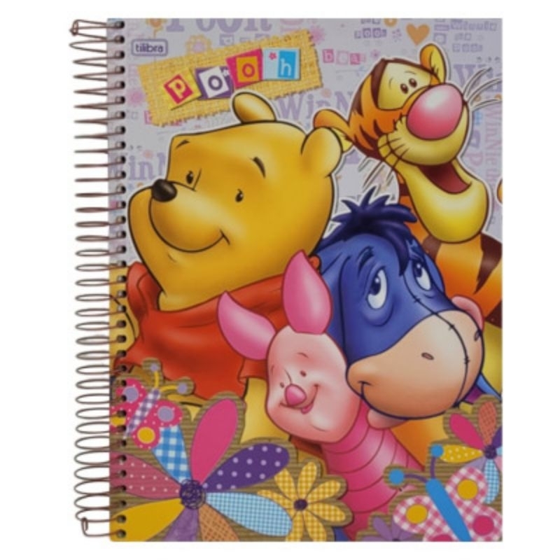 Caderno Escolar Pooh 12 Matérias | Vintage Anos 2000 Antigo| Tilibra ...