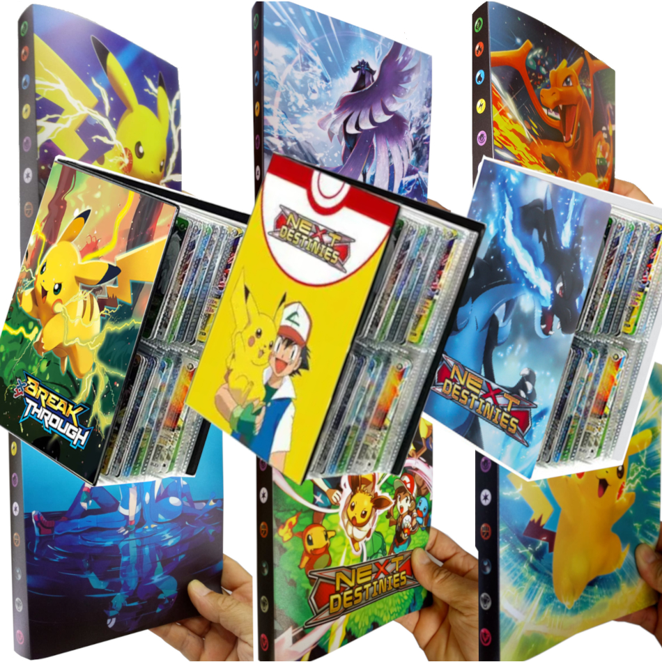 Álbum Cartas Pokemon Anime TAKARA TOMY Novo Para 240 Cartas Jogo Cartão Dos Desenhos Animados VMAX GX EX Titular Pasta De Coleta Crianças