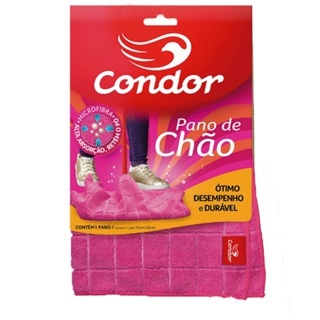 Pano de Chao Condor Super Absorvente Microfibra Não Solta Pelos Limpeza ...