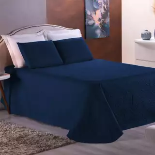 Conjunto Colcha Cobre Leito 3 Peças - Escolha seu Tamanho: King, Queen ou Casal - ATENÇÃO: Cobre Leito + Duas Fronhas - Toque Macio e Durabilidade - MELHOR CUSTO