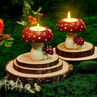 Porta velas rechaud cogumelo