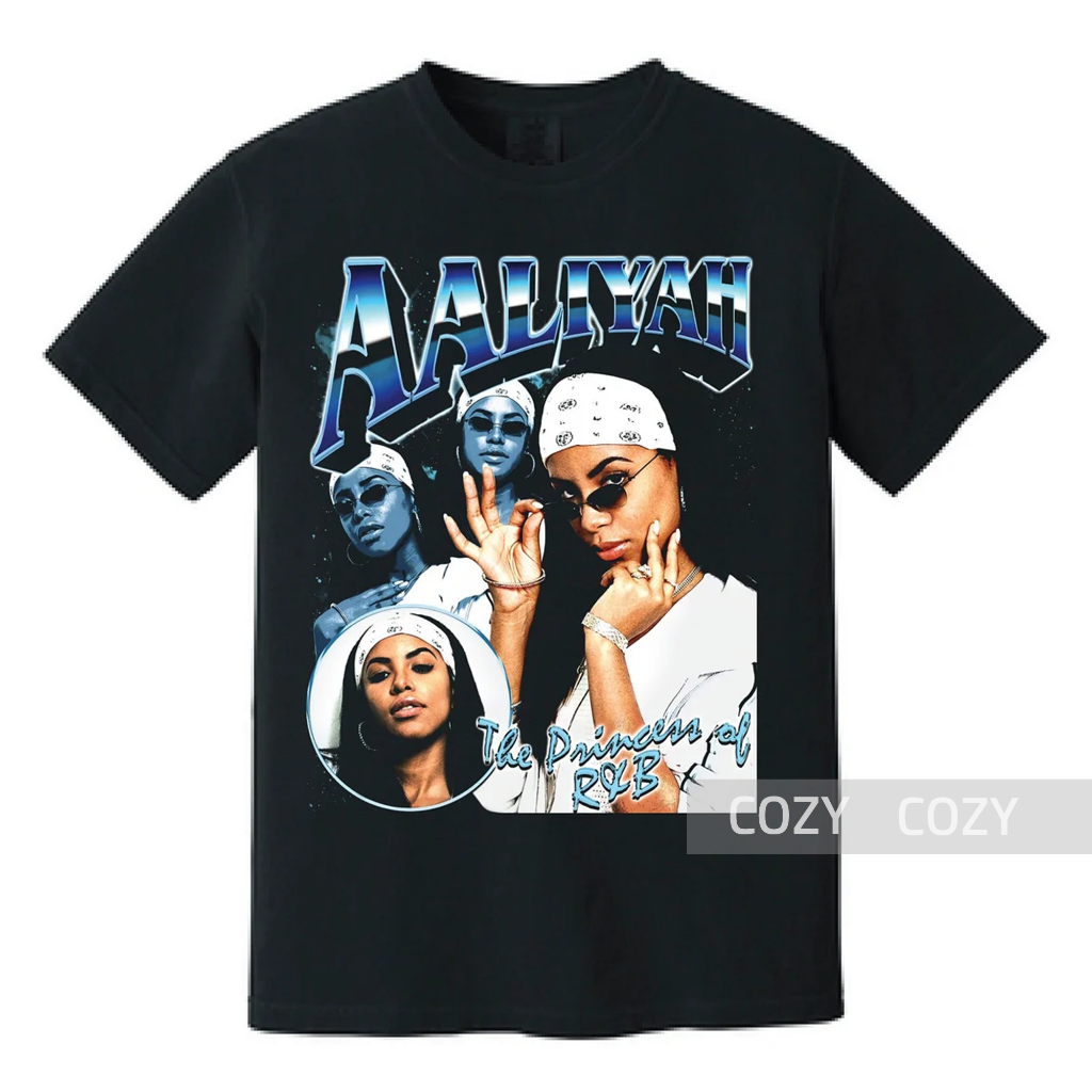 Camiseta Unissex Algodão Aaliyah 90's Vintage | Shopee Brasil
