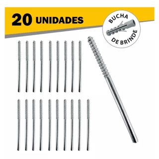 Suporte Invisível Prateleira - Kit C/ 20 Peças (15cm X 6mm)