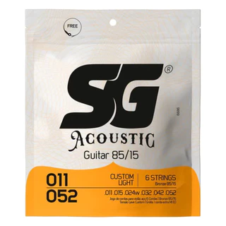 ENCORDOAMENTO SG P/ VIOLÃO DE AÇO 011 BRONZE 85/15 em Oferta na Shopee