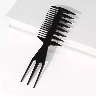 Pente 3 Funções Garfo Black Power Para Cabelo Afro E Cacheado
