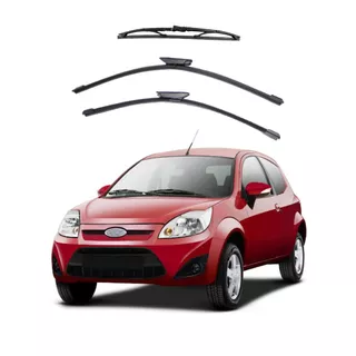 Kit Palheta Limpador Parabrisa Proteção Chuva Ford KA 2010 à 2013