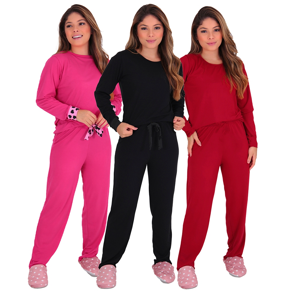 Pijama Fleece com Touca e Zíper Stars Rosê - Plus size - Algodão
