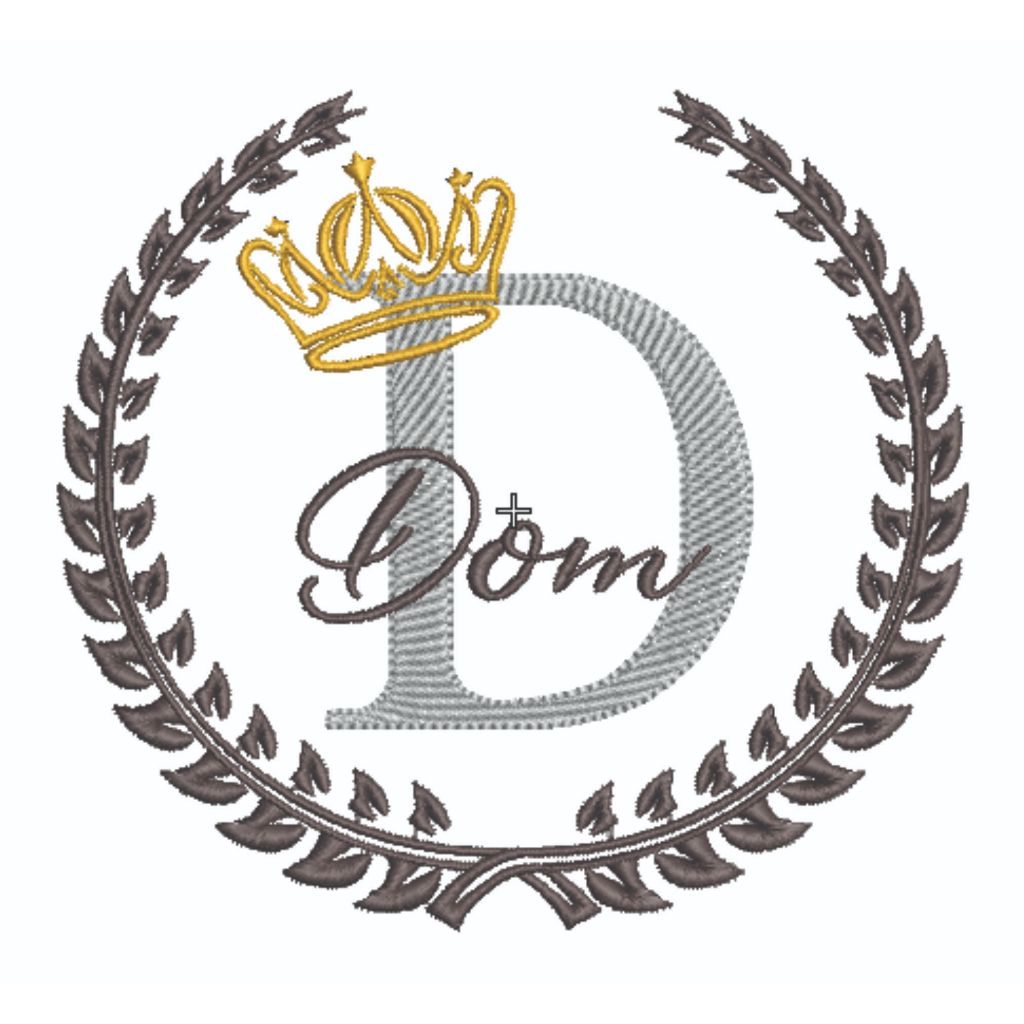 Fralda de ombro com bordado Inicial Loro e personalizada