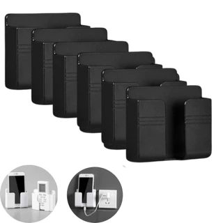 10 Suporte De Parede Para Celular Controle Plástico Preto