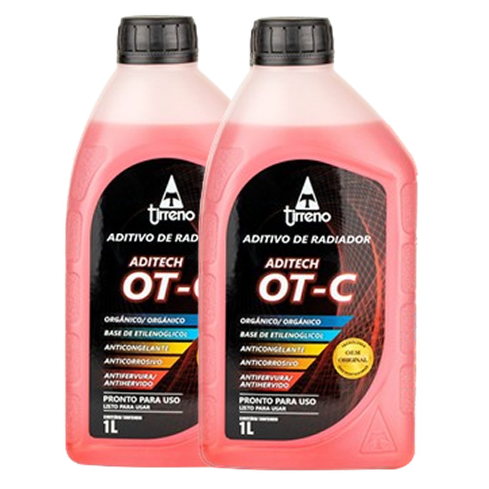 Kit 2 Aditivo Radiador Tirreno Pronto Para Uso 1 Litro | Shopee Brasil