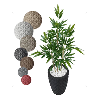 Bambu Artificial Japones Planta Grande Verde Vaso Decorativo