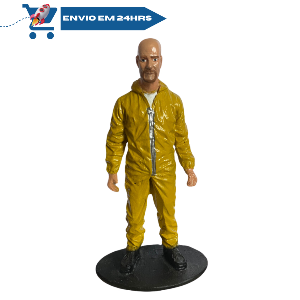 Boneco Walter White Breaking Bad Action Figure Resina Colecionável