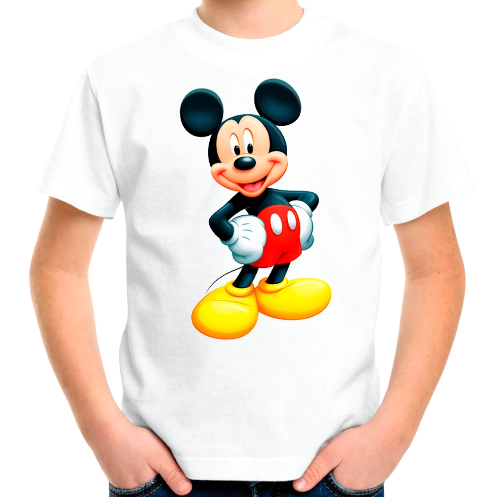 Camiseta Mickey Mouse Feliz Camisa Personalizada Shopee Brasil