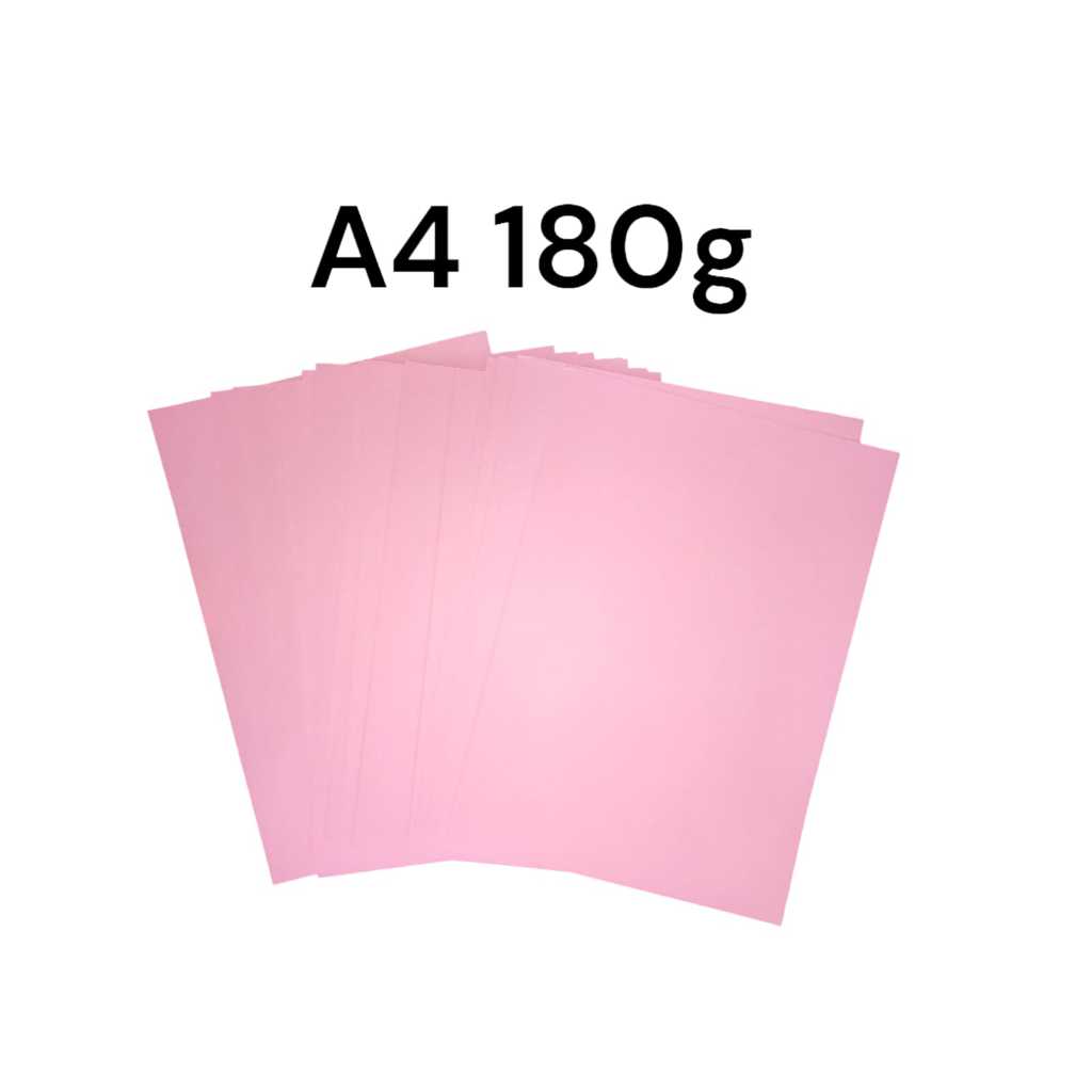 Papel Color Plus Rosa A4 180g Massa Colorida 50 Folhas | Shopee Brasil