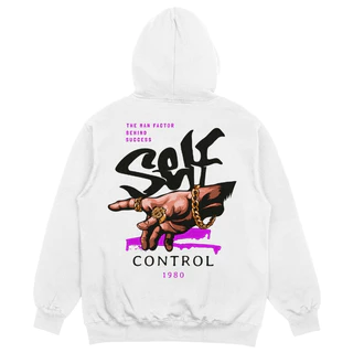 Casaco Blusa Moletom Self Control 1980 Street Wear Style Arte Registrada Drop 1