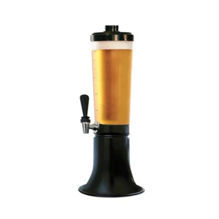 Torre de Chopp Doutor Beer 2L com 2 Refis de Gelo Dispenser Cerveja Chope Bar Happy Hour