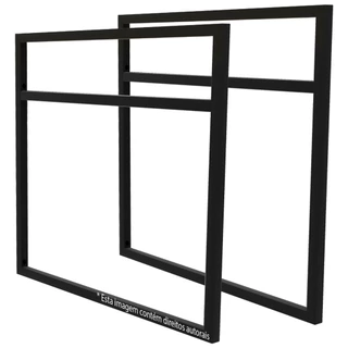 Suportes Estilo Industrial para Micro-ondas de 31L - Para prateleiras de 40cm - Par (SKU2402)