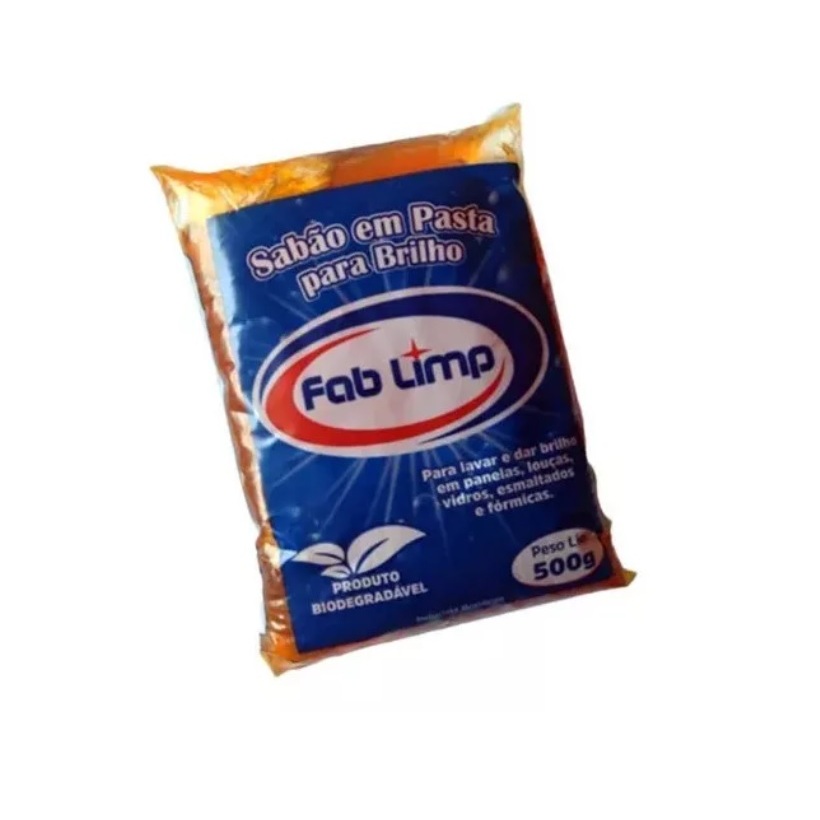 10 Pasta Para Brilho -Fab Limp -500 G