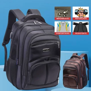 Mochila Para Notebook Masculina Resistente Impermeável Reforçada Para Trabalho Faculdade Viagem Escola Colégio