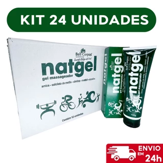 Natgel - Kit C/24 Gel Massageador 150g Nat Gel - Bell Corpus - Bisnaga