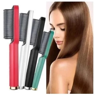 Escova Alisadora Bivolt 5 em 1 Alisa, Hidrata, Modela, Alinha e Anti-Frizz