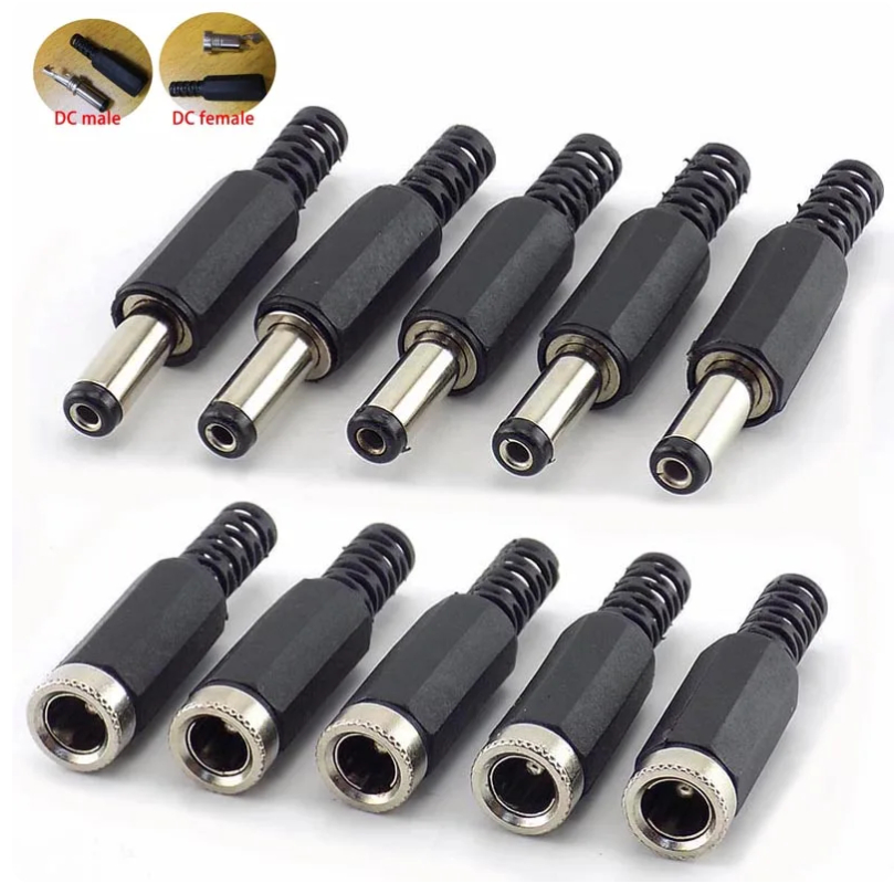 Kit Plug P4 5 Macho e Femea com rabicho 2.1 x 5.5x9mm resistente ...