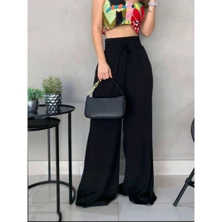Calça/pantalona/em duna/elastico/ elegante / despojado / estiloso / femininas /look / leve/ confortável