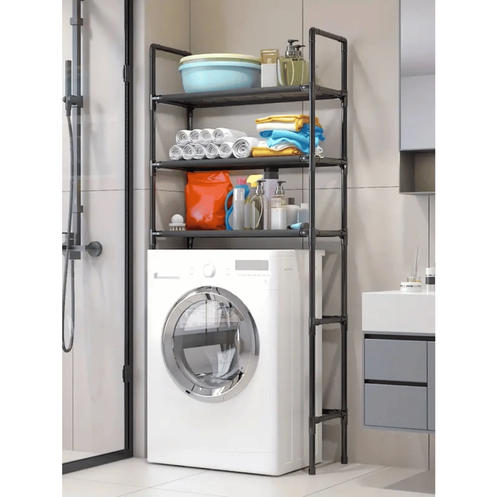 Prateleira Rack Organizador Lavanderia Banheiro Estante Móvel