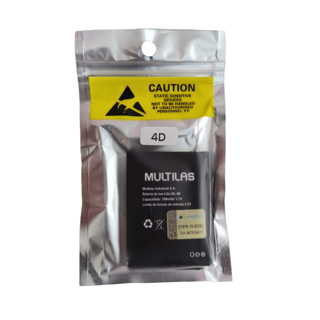 Bateria BL-4D Multilaser Vita / Vita Ii P9016 700Mah Nova + garantia