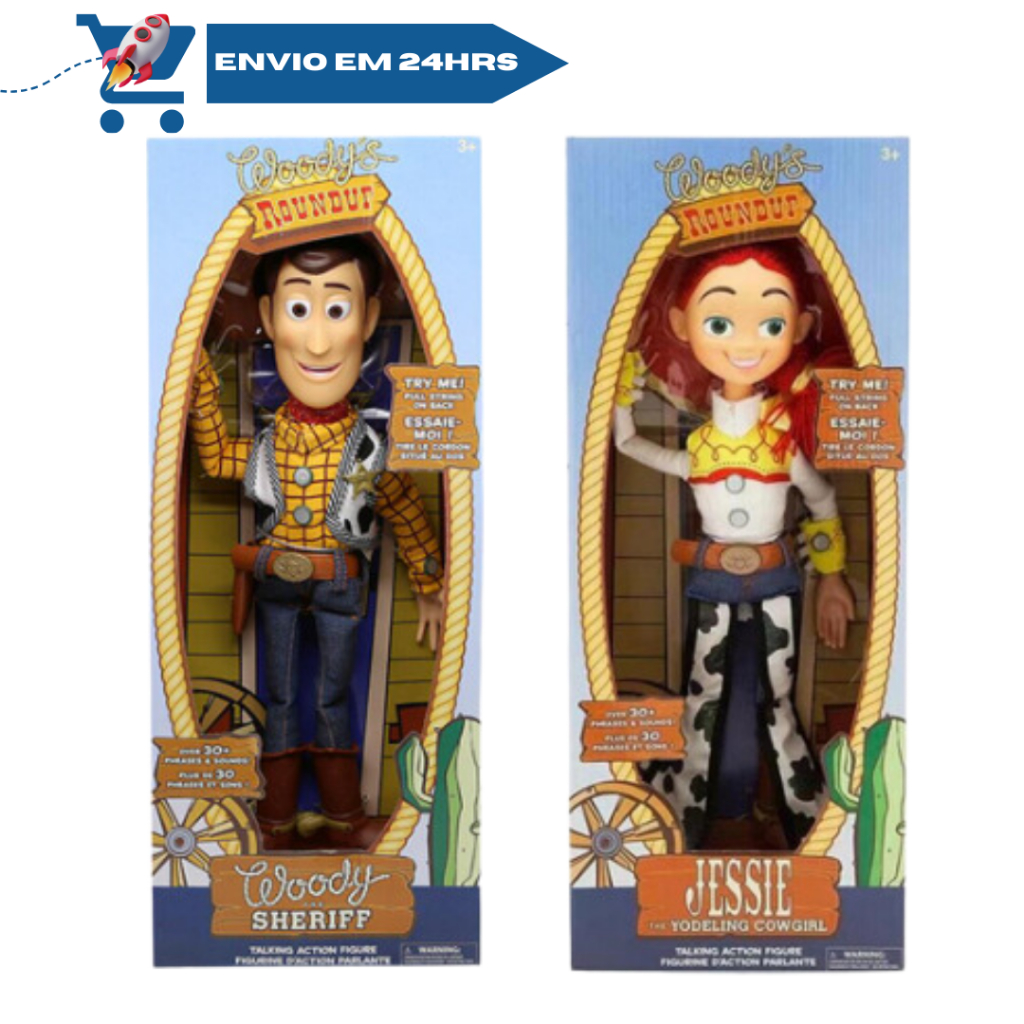 Toy Story 4 Talking Woody Jessie the Sheriff Toy Action Figures 43cm