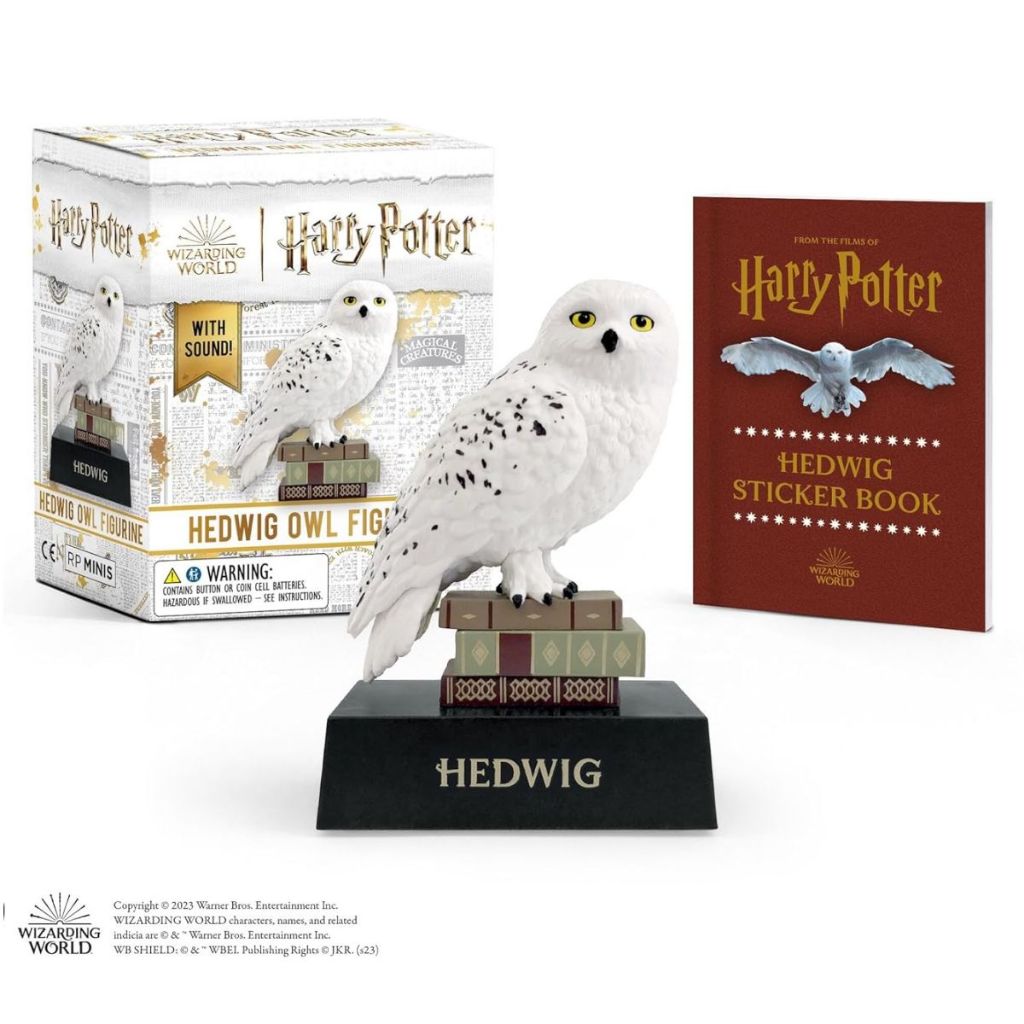 Miniatura Harry Potter Hedwig Estatua com som Decoração, Ambiente, Fã