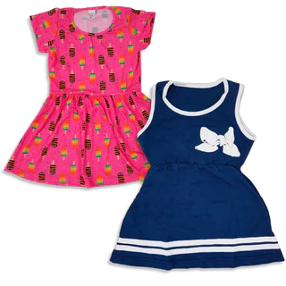 Kit 2 Vestido Infantil Menina Verão Estampado