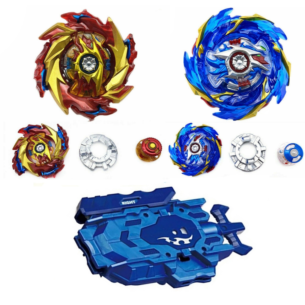 Kit Combo Beyblade Burst Spark B174 Hyperion Burn + volcano Helios + 1 ...