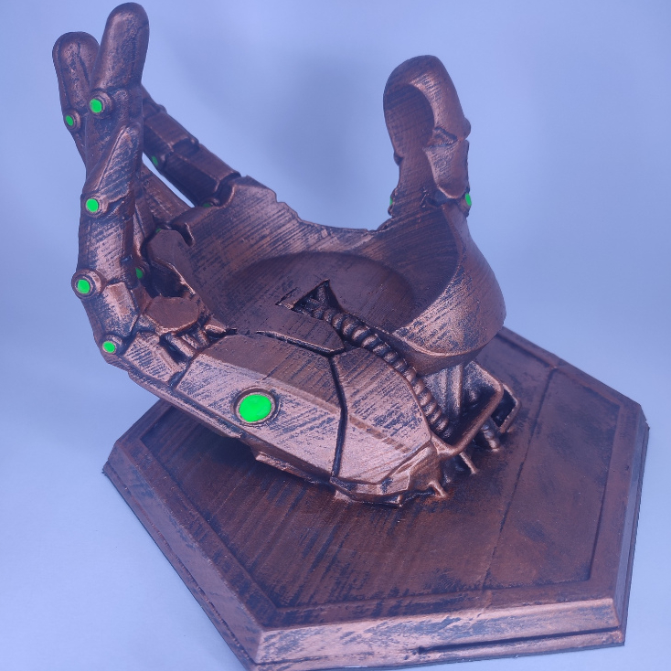 Capa Temática, Skin Decorativa, Suporte Amazon Alexa Echo Dot 4-5 - Mão Robótica