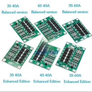 Placa Bms 4s 3s 40a 60a 12.6v Com Balanceamento