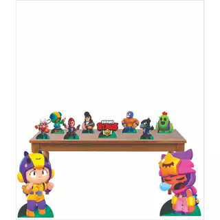 Kit Display Brawl Stars 8 Mesa 2 Chão