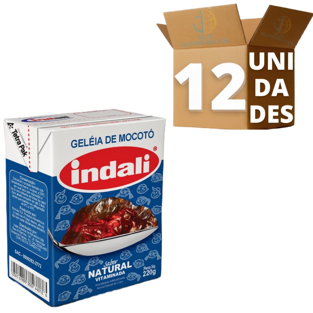 Kit 12 Geleia De Mocotó Indali Caixa - Escoha Seu Sabor | Shopee Brasil