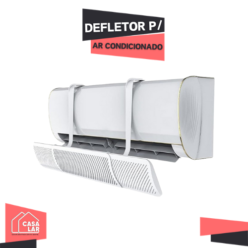 Defletor para Ar Condicionado Split Universal Direcionador de Fluxo de Ar com Ajuste de Ângulo
