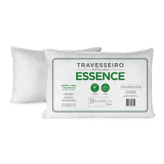 2 Travesseiros Matelassê 45 x 65 cm fibra de silicone Antialérgico