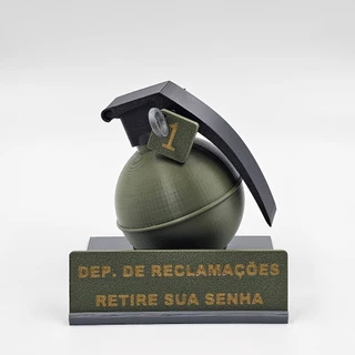 Detona Mimimi: Departamento de Reclamações Decoração Militar Humorística Espanta Reclamões
