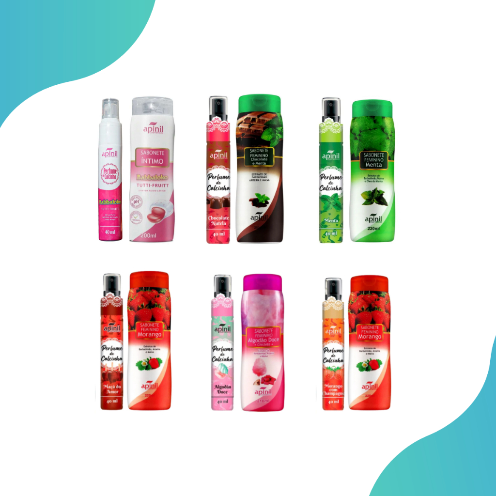 Kit 2 Sabonete intimo + 2 Perfume de calcinha Apinil