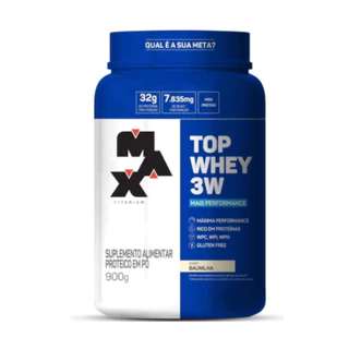 Whey Protein Top Whey 3W Concentrado Isolado e Hidrolisado 900g - Max Titanium