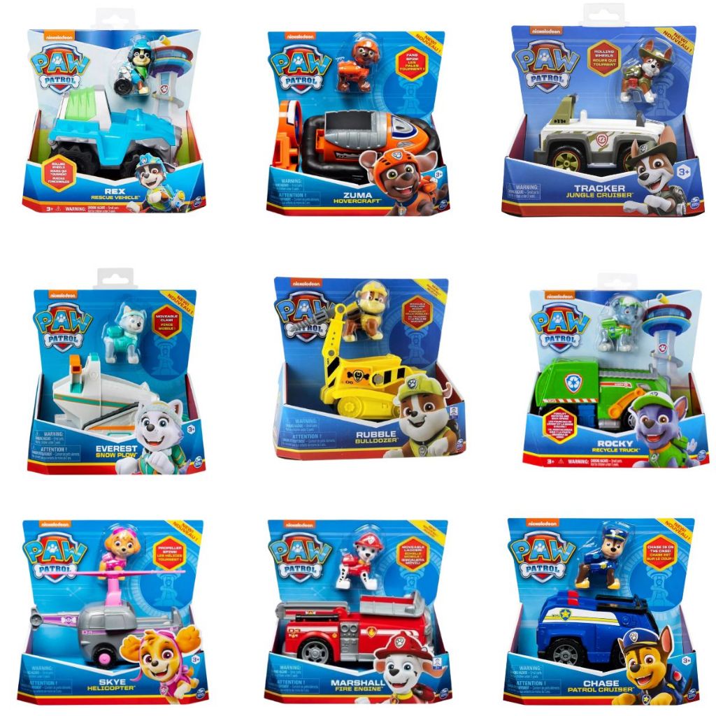 Patrulha Canina Boneco Brinquedo Veiculo Solido Sunny