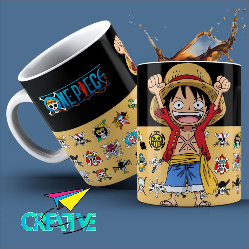 Caneca Personalizada Porcelana Anime One Piece ( Varios Modelos)