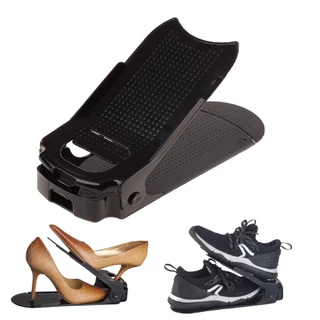 5 Organizadores de Salto, Sapatos e tênis Preto com Furo - Regulagem de Altura