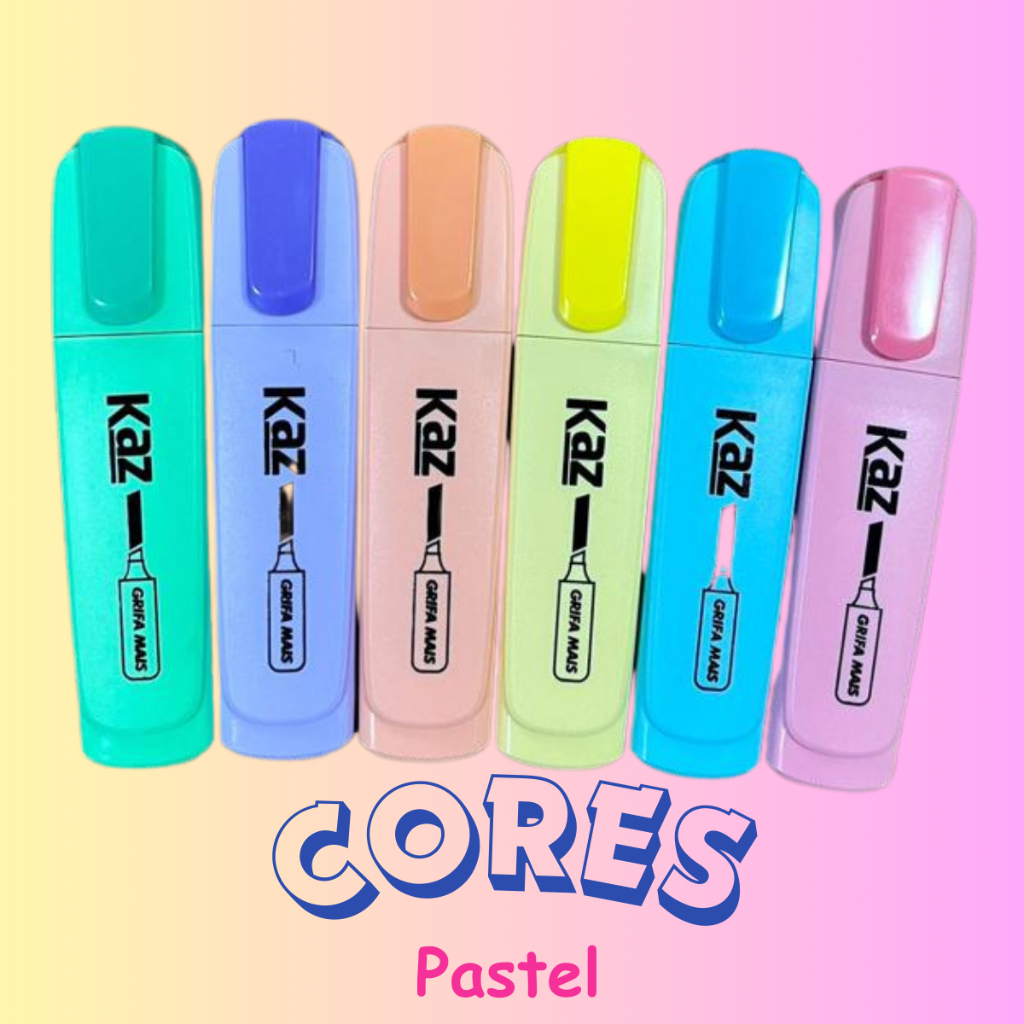 Kit marca texto pastel Caneta marca textos Marcador texto Caneta Marca ...