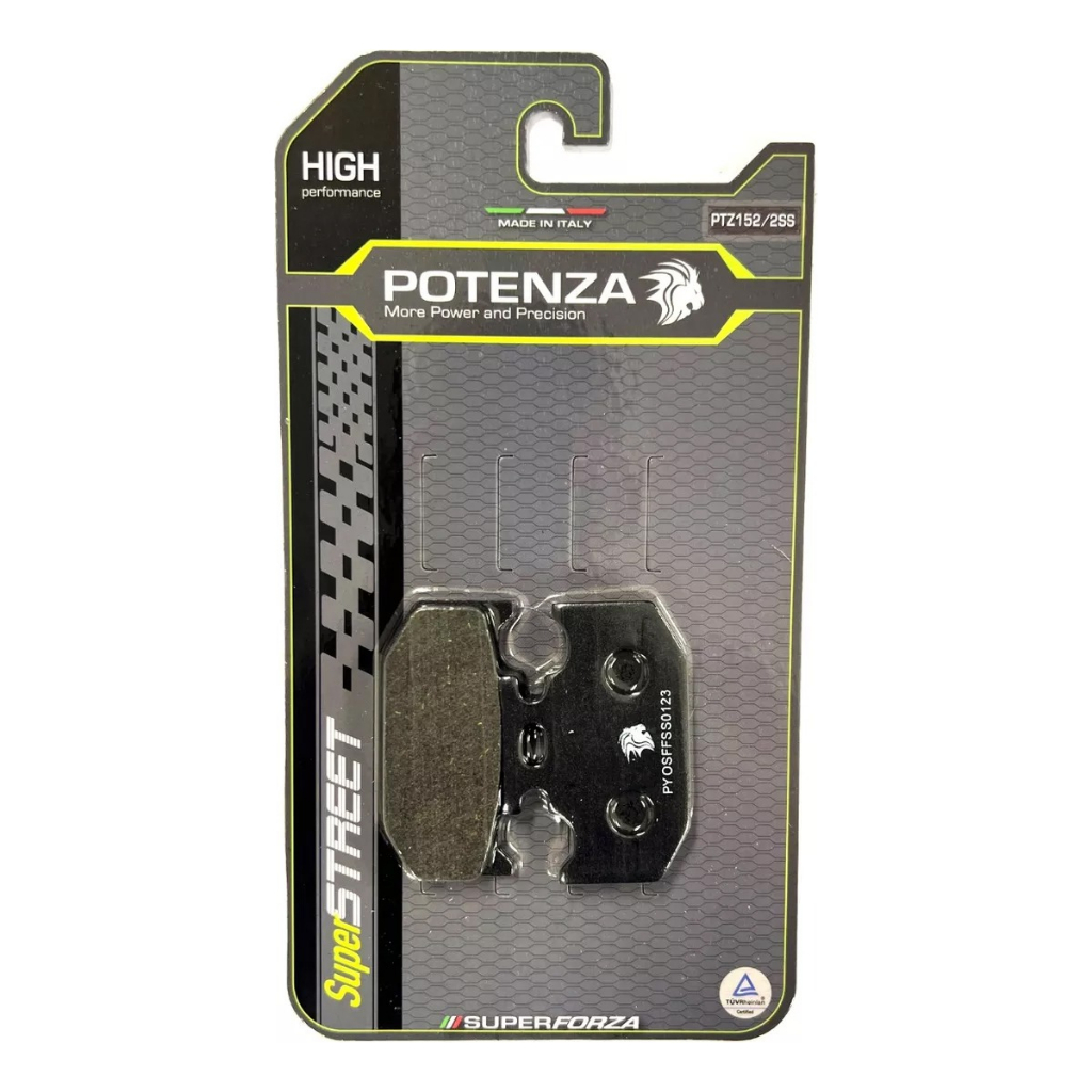 Pastilha Freio Traseira Fazer 250/Lander 250/Tenere 250 até 2020 Potenza Orgânica PTZ152SS
